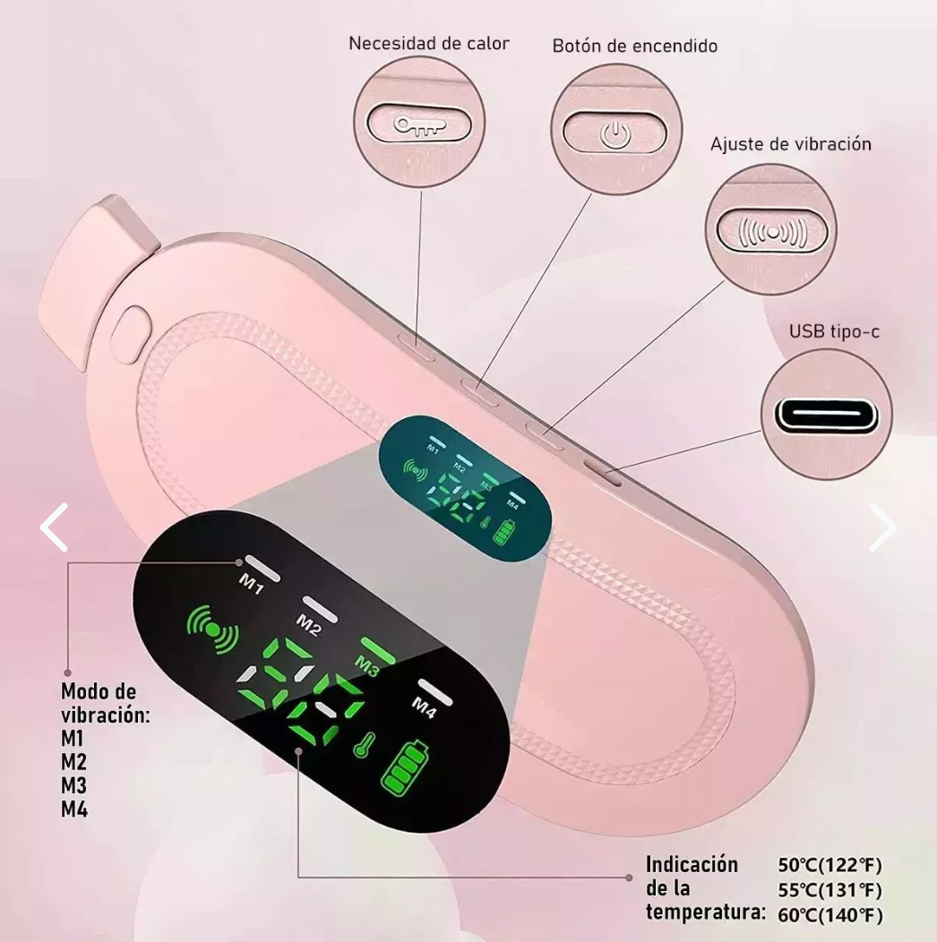 Cinturon Dolor Menstrual Termico Masajes